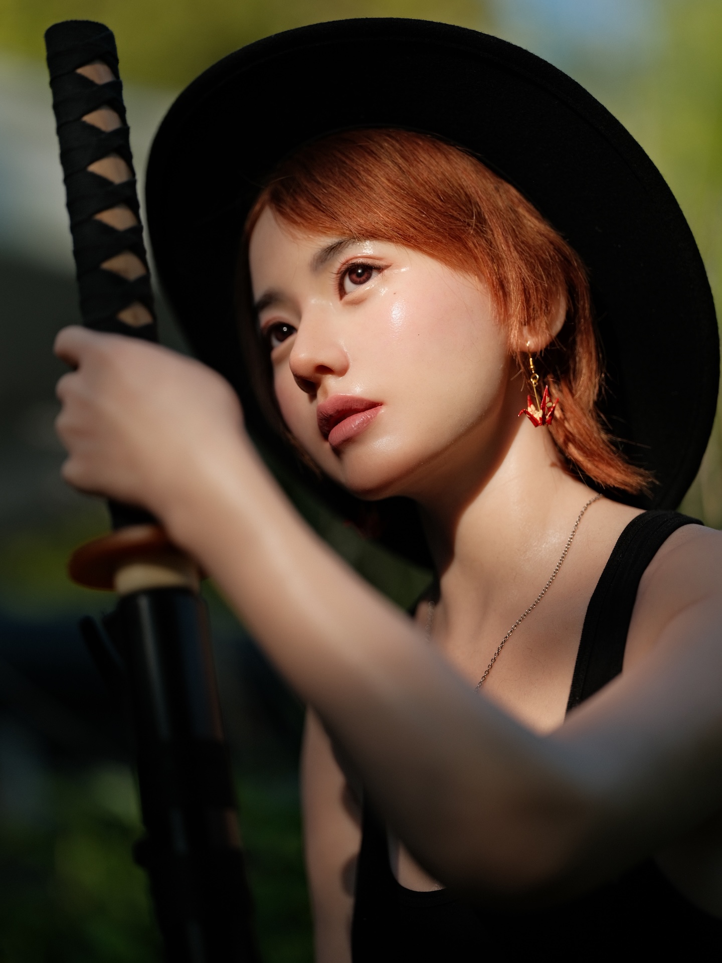 Hanako – Bokken im Garten
