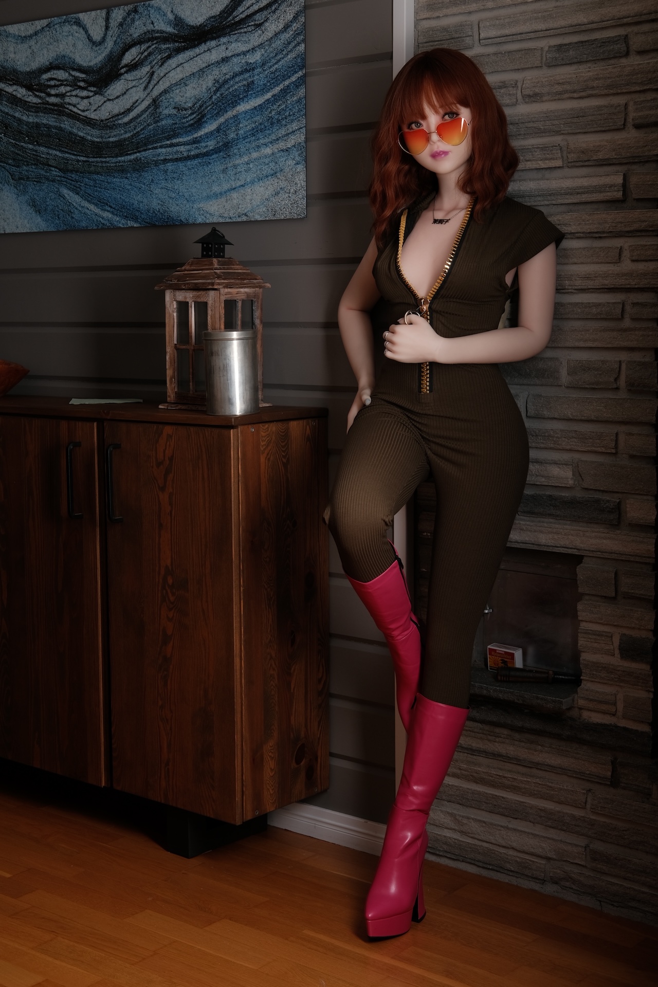 Mariko – grüner Jumpsuit